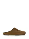 Uma Wang Square-toe Leather Mules In Green