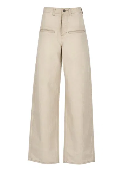 Uma Wang Beige Ball Pants In Neutrals