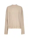 Uma Wang Beige Cashmere Sweater With Distressed Details In Brown
