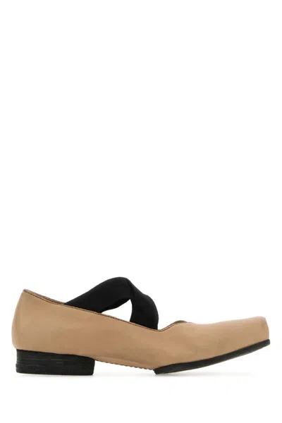 Uma Wang Beige Slip On Ballet Flats