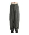 Uma Wang Belt Loop Casual Pants In Black