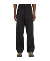 Uma Wang Belt Loop Casual Pants In Black