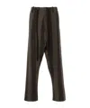 Uma Wang Belt-loop Casual Pants In Black