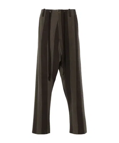 Uma Wang Belt-loop Casual Pants In Grey