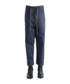 Uma Wang Belt Loop Casual Pants In Blue