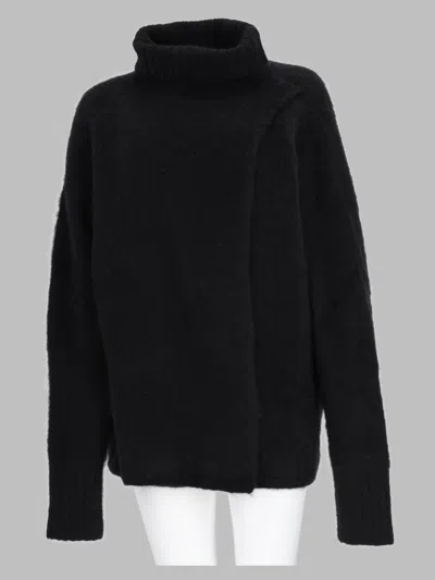 Uma Wang Highneck Sweater In Black