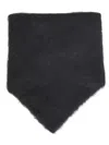 Uma Wang Black Alpaca-blend Triangular Scarf In Black