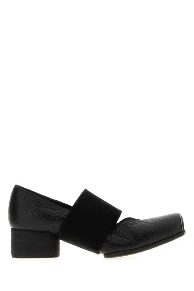 UMA WANG BLACK LEATHER PUMPS