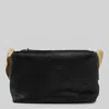 Uma Wang Black Leather Shoulder Bag In Black