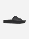 Uma Wang Black Nubuck Slide Sandals