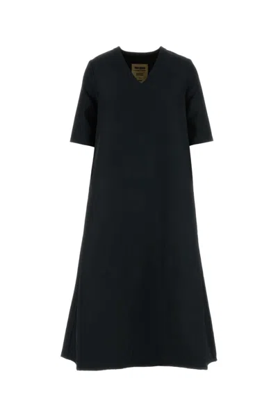 Uma Wang Apostle Dress In Polyester Slate In Black