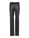 Uma Wang Stretch Leather Trousers Seam Detailing In Black