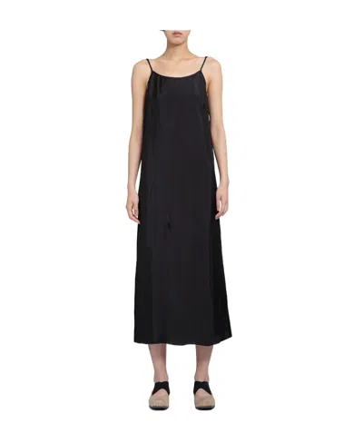Uma Wang Black Suspender Dress