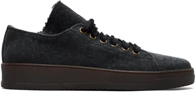 Uma Wang Black Tennis Sneakers In Uw900 Black