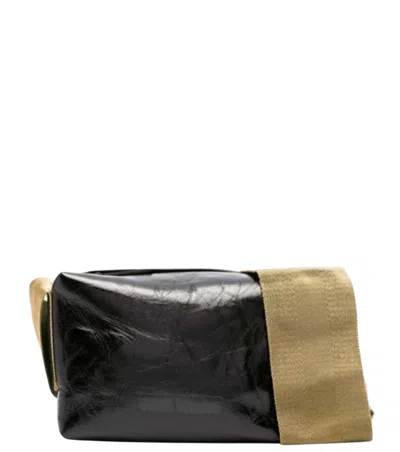 Uma Wang Black Tofu Small Shoulder Bag