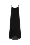 Uma Wang Black Viscose Blend Anaya Dress In Black
