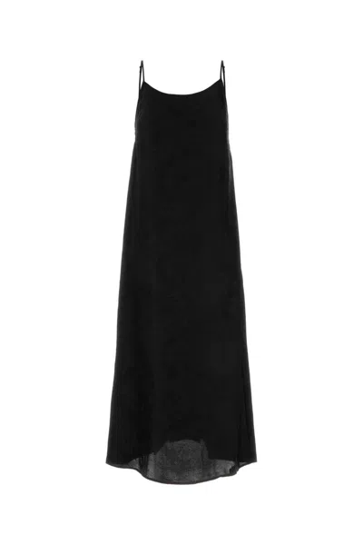 Uma Wang Black Viscose Blend Anaya Dress