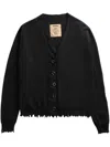 Uma Wang Cashmere Oversized Cardigan In Black