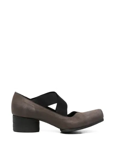 Uma Wang Muted Brown Calf Leather Flats