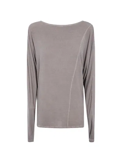 Uma Wang Boat-neck Long Sleeves T-shirt In Neutral
