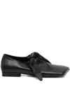 Uma Wang Bow Flat Pumps In Blue
