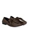 Uma Wang Stylish Lace-up Shoes Bow Detail In Brown