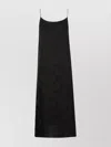 Uma Wang Brocade Scoop Neckline Midi Dress In Black