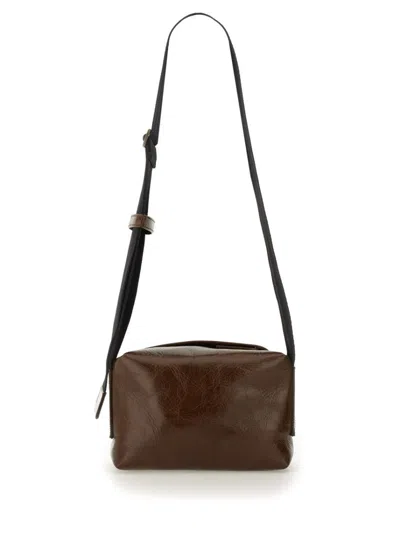 Uma Wang Brown Carbon Fiber Shoulder Bag