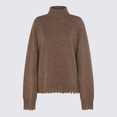 UMA WANG BROWN CASHMERE KNITWEAR