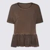 Uma Wang Brown Jersey Todi T-shirt