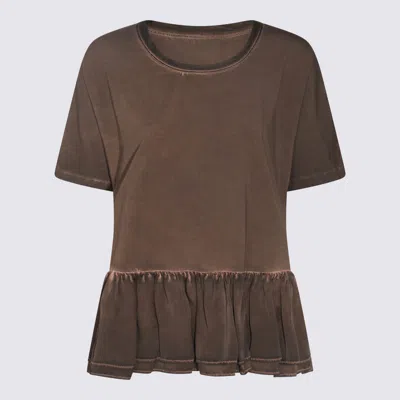 Uma Wang Brown Jersey Todi T-shirt