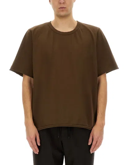 Uma Wang Brown Crew Neck T-shirt