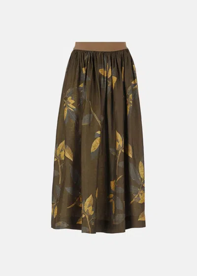 Uma Wang Skirts Green In Brown/tan