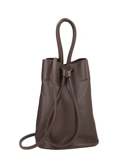 Uma Wang Brown Slouchy Structure Leather Bag