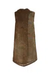 Uma Wang Brown Viscose Blend Tum Top