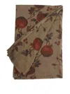 Uma Wang Floral Lightweight Patterned Rectangular Soft Scarf In Brown