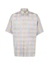 Uma Wang Teorya Gorlitz Check Short Sleeve Shirt In Multi