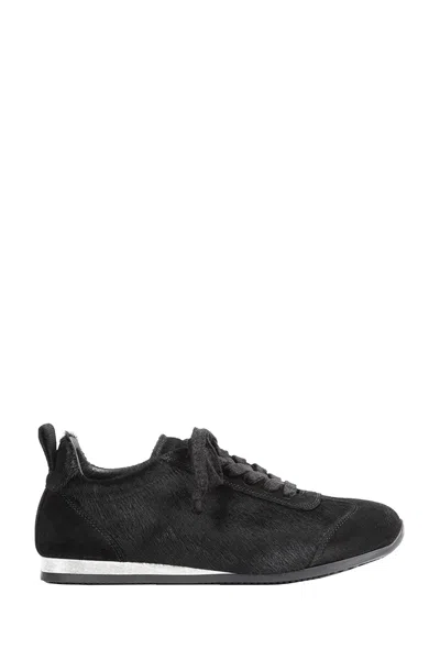 Uma Wang Calf Hair And Suede Sneakers In Animal Print