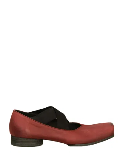 Uma Wang Calfskin Leather Ballet Flat In Red