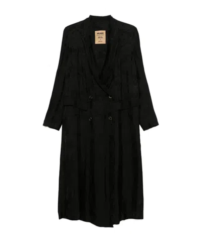 Uma Wang Camelot Coat In Black