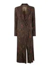 Uma Wang Double-breasted Coat In Brown