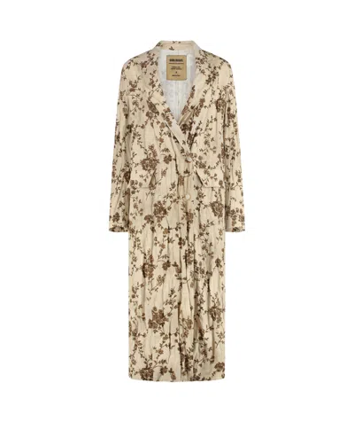 UMA WANG CAMELOT COAT IN CRINKLED COTTON