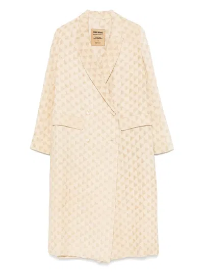 Uma Wang Camelot Coat In Neutrals