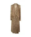 Uma Wang Camelot Long Casual Coat In Mustard