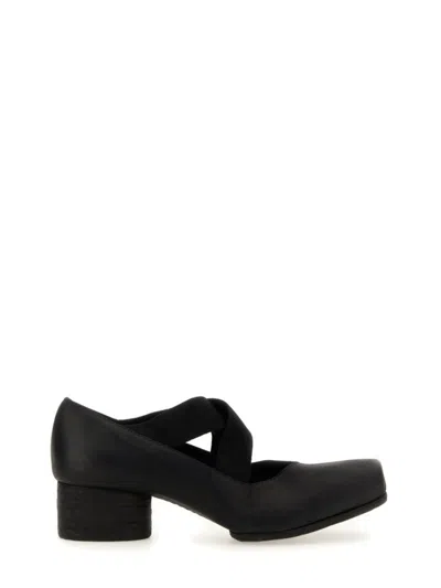 UMA WANG CARBON FIBER BALLERINA SHOES WITH TEXTURED SOLE