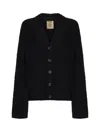 Uma Wang Textured-finish Cardigan In Black