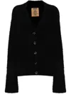 Uma Wang Textured-finish Cardigan In Black