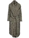 Uma Wang Cardigan Coat In Black