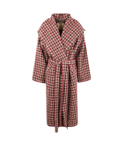 Uma Wang 'cardigan' Coat In Multi