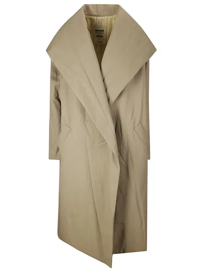 Uma Wang Cardigan Coat In Beige